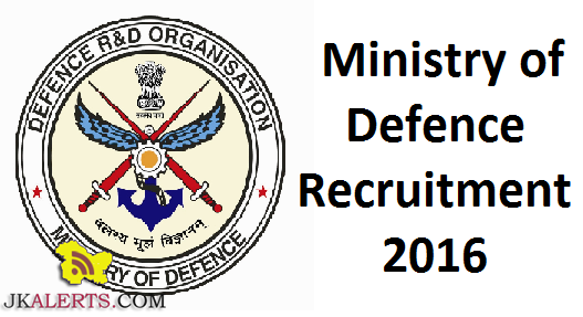 Ministry Of Defence Recruitment 2016