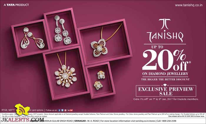 Tanishq upto 20% off on Diamond jewellery