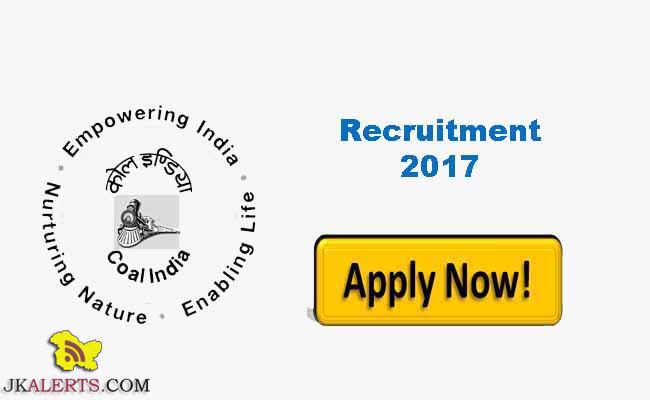 Coal India Limited Recruitment 2017