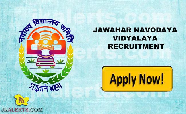 Jobs in Jawahar Navodaya Vidyalayas.