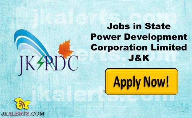 Jobs in State Power Development Corporation Limited J&K