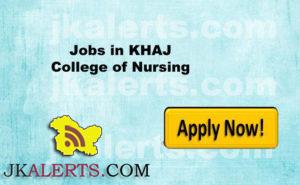 Jobs in KHAJ College of Nursing Budgam