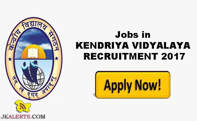 Kendriya Vidyalaya No.1 Jobs Recruitment 2022 Udhampur.