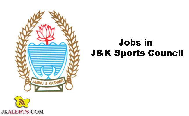 JK Sport Council Jobs Recruitment 2023.