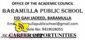 jobs in Baramulla public school