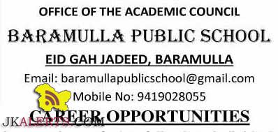 jobs in Baramulla public school
