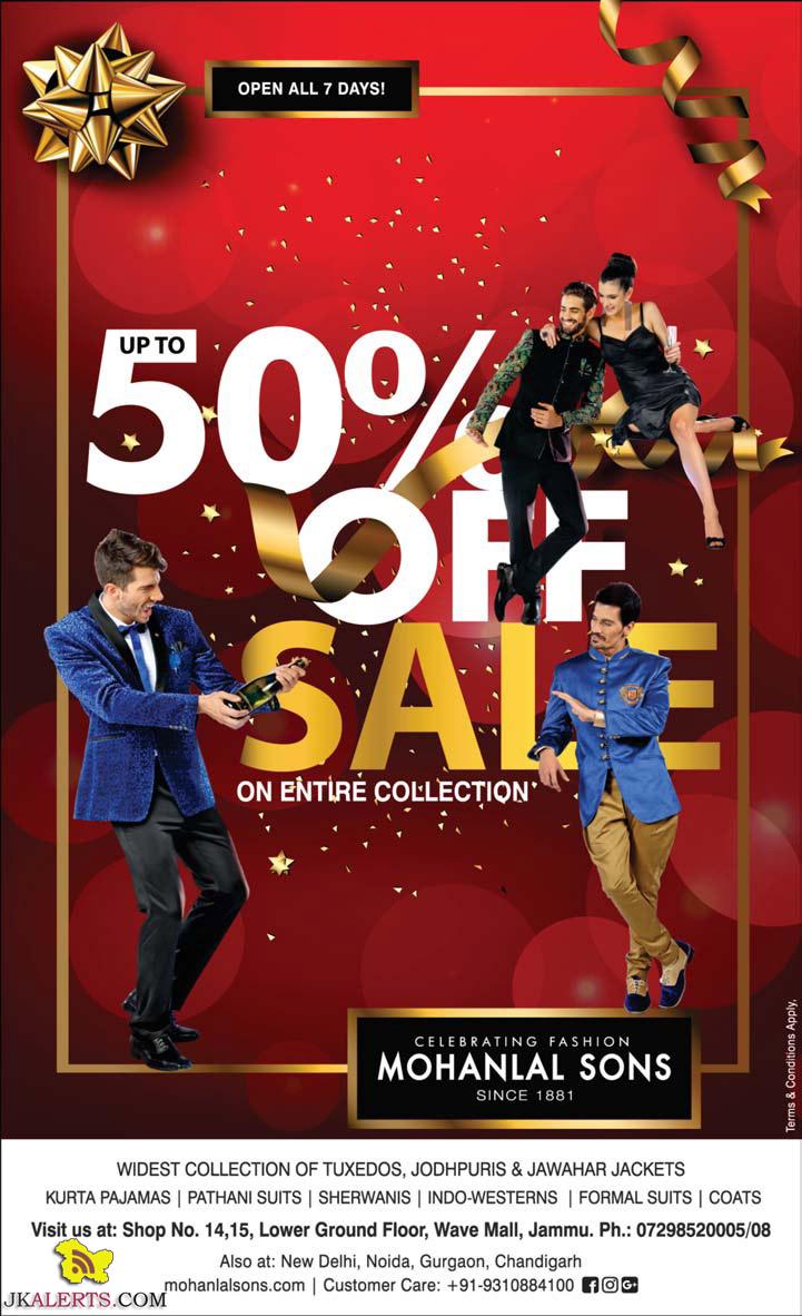 Mohan Lal and Sons upto 50% off Wave Mall