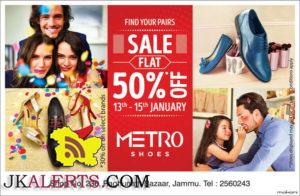 Metro Shoes Flat 50% off Raghunath Bazar Jammu