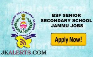 BSF Senior secondary school Jammu Jobs.