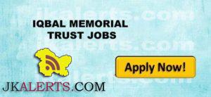Jobs in Iqbal memorial trust.