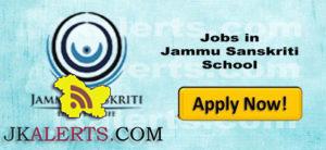 Jobs in Jammu Sanskriti School