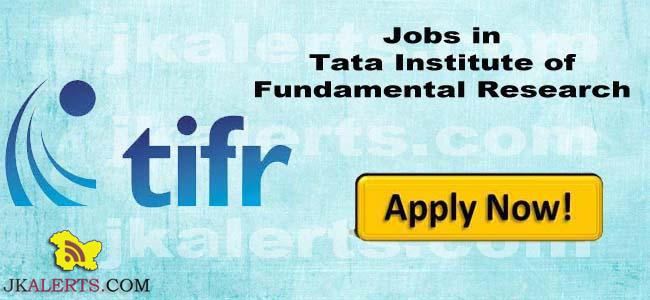 Tata Institute of Fundamental Research Jobs 2017