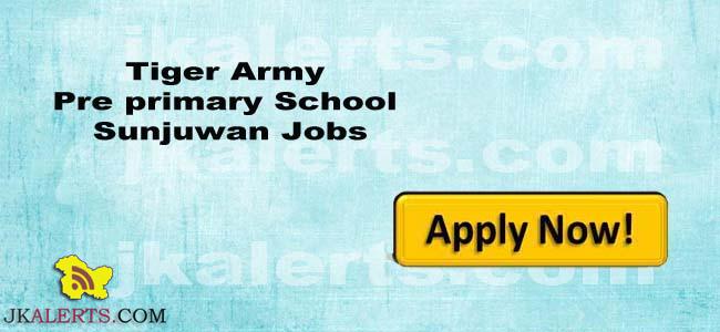 Tiger Army Pre Primary School Jobs.