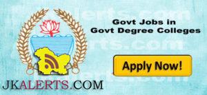 Jobs in Govt. Degree Colleges