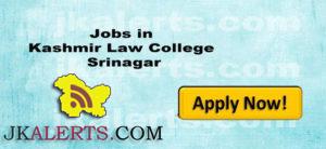 Jobs in Kashmir Law College Srinagar