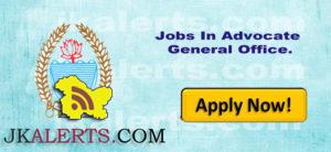 Govt Jobs in Junior Legal Assistant (State Cadre) In Advocate General Office.