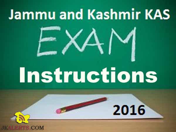 Important Instructions for Candidates appearing in KAS Exam, KAS Exam Do's and Don'ts