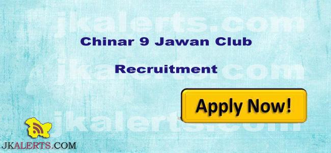 Jobs in Chinar 9 Jawan Club