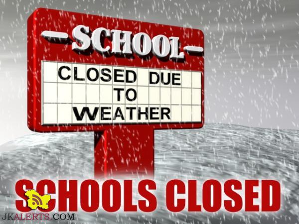 Kashmir valley schools remain closed tommorow