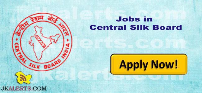 Central Silk Board Job,Central Silk Board Recruitment, Central Silk Board, various posts, Director, Scientist-C, Scientist-B, Deputy Director (Admn. & Accts.).