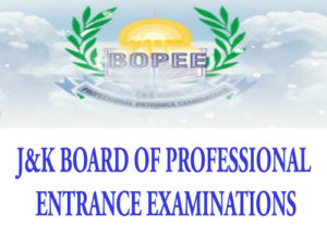 THE J&K BOARD OF PROFESSIONAL ENTRANCE EXAMINATIONS