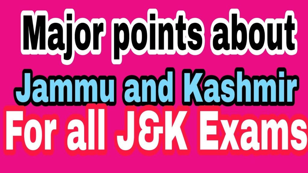 Basic General Knowledge Gk Questions Answers Of Jammu And Kashmir