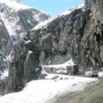 Fresh snowfall around Zijilla Pass and higher reaches of Kashmir valley