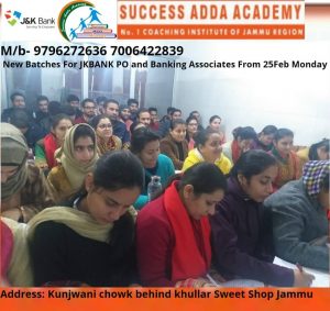 Success Adda Academy going to start crash course for PO and Banking Associates