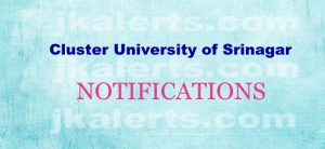 Cluster University Srinagar Xerox and Re-evaluation of Answer Scripts for B. Tech.