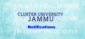 Admission Notice to Post-Graduate Programs Cluster University of Jammu