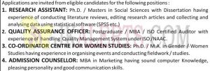 MIER College of Education Jammu Jobs Recruitment Updates 2019