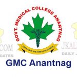 GMC Anantnag Jobs recruitment 2021.