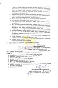 Govt re-opens school from 1st feb in Jammu division.