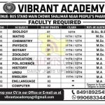 Vibrant Academy Srinagar Jobs Recruitment 2021.