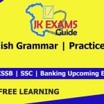 English grammar | Practice set 1.