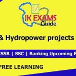 Dams & Hydropower plants in India. | JK Exam Guide
