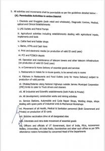 Jammu Distict revised guidelines till 31 May 2021.