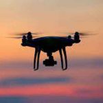A blinking light suspected to be a drone was observed in the Arnia sector