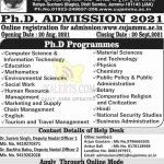 Central University of Jammu Ph.D admission 2021.