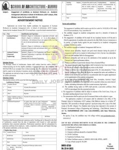 GCET Jammu Jobs Recruitment 2021.
