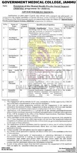 GMC Jammu Jobs recruitment 2021 various posts