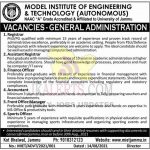 MIET Jammu Jobs Recruitment 2021.
