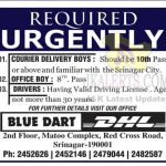 BLUE DART Srinagar Jobs recruitment 2021.