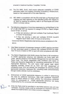 J&K Govt fresh Guideline for COVID 19.
