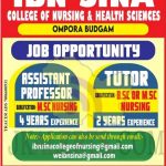 IBN SINA College of Nursing and Health Sciences Jobs.