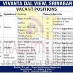 Vivanta Dal View Srinagar jobs recruitment 2021.