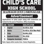 Childs Care High School Srinagar Jobs