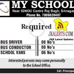 Bus Driver and Conductor Jobs in Srinagar.