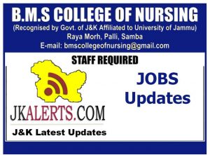 BMS College of Nursing Jobs Recruitment 2022.