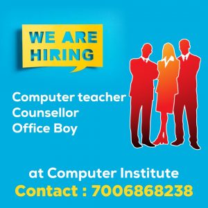 Computer Teacher, Counsellor, Office Boy Jobs Jammu.
